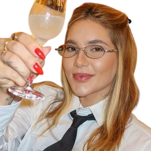 Oculos Virginia Dourado Metal Oval Pequeno