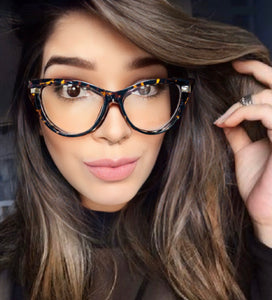 Oculos De Grau Gatinho Oncinha Retro Marrom exclusivo - OFGGATOA1