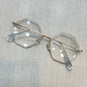Armacao de Grau Hexagonal Transparente Tamanho Medio