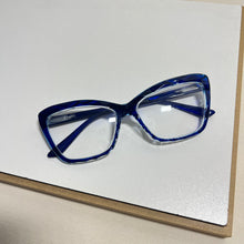 Carregar imagem no visualizador da galeria, Óculos armação de grau azul feminino cristal exclusivo