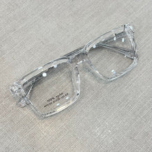 Carregar imagem no visualizador da galeria, Oculos Masculino Quadrado Transparente Haste Grossa