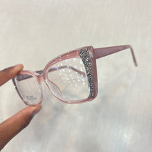 Carregar imagem no visualizador da galeria, Armacao Rose Quadrada Grande Delicada clom Strass