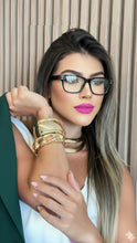 Carregar imagem no visualizador da galeria, Oculos Verde Escuro Haste Grossa Personalidades