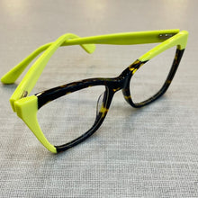 Carregar imagem no visualizador da galeria, Armacao Latyfa Verde limao Tartaruga Acetato