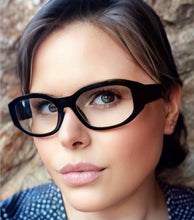Carregar imagem no visualizador da galeria, Oculos Para Grau Preto Grossa Minimalista Classudo