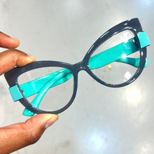 Carregar imagem no visualizador da galeria, Armação Verde Claro Gatinha Classico Grande