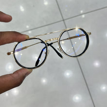 Carregar imagem no visualizador da galeria, Oculos Masculino Geometrico Preto e Dourado Jamie Foox
