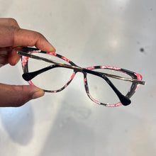 Carregar imagem no visualizador da galeria, Oculos Floral Haste Dourada