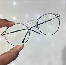 Carregar imagem no visualizador da galeria, Armação Masculina Redonda Exclusiva Prata Metal Clássica