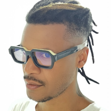 Carregar imagem no visualizador da galeria, Oculos De Grau Masculino Preto Design Moderno