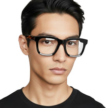 Carregar imagem no visualizador da galeria, Oculos Masculino Quadrado Haste Marrom Modelo Gray