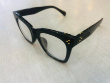 Carregar imagem no visualizador da galeria, Oculos de grau Adele Preto Grande Haste grossa Tendencia