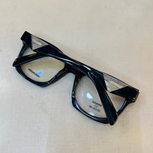 Carregar imagem no visualizador da galeria, Oculos Geométrico Grande Moderno Preto Acetato