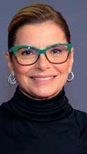 Carregar imagem no visualizador da galeria, Oculos Feminino Verde Oliva Quadrado Acetato