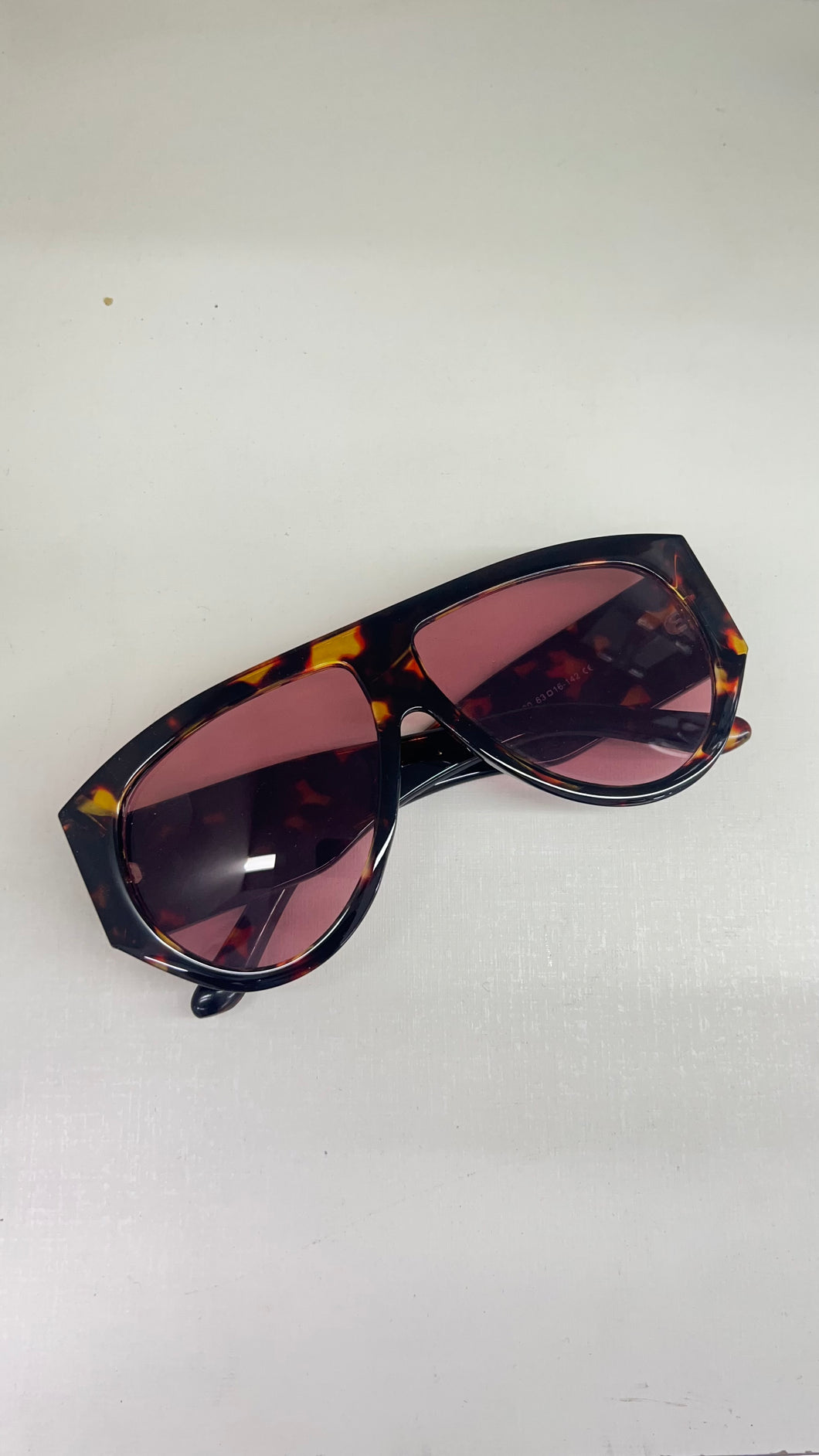 Oculos Aviador Grande Mascara Tartaruga Haste Grossa