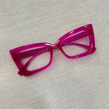 Carregar imagem no visualizador da galeria, Oculos Rosa Shock Gatinha Pink Juju Salimeni