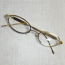 Carregar imagem no visualizador da galeria, Oculos Virginia Dourado Metal Oval Pequeno