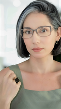Carregar imagem no visualizador da galeria, Óculos De Grau para leitura duas cores Cinza e Transparente Degrade