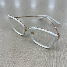 Carregar imagem no visualizador da galeria, Armação de grau Gatinha Branco Metal Chiquetoso