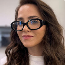Carregar imagem no visualizador da galeria, Oculos Para Grau Preto Grossa Minimalista Classudo