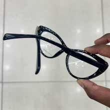 Carregar imagem no visualizador da galeria, Oculos de grau gatinho preto sapatinho em acetato - OFGGATPO16