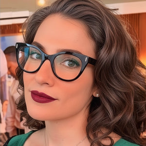 Armação Renata Vasconcellos Preta Quadrada Basica