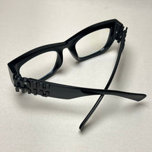 Carregar imagem no visualizador da galeria, Armação Preta Quadrada Haste Bem Grossa Classuda