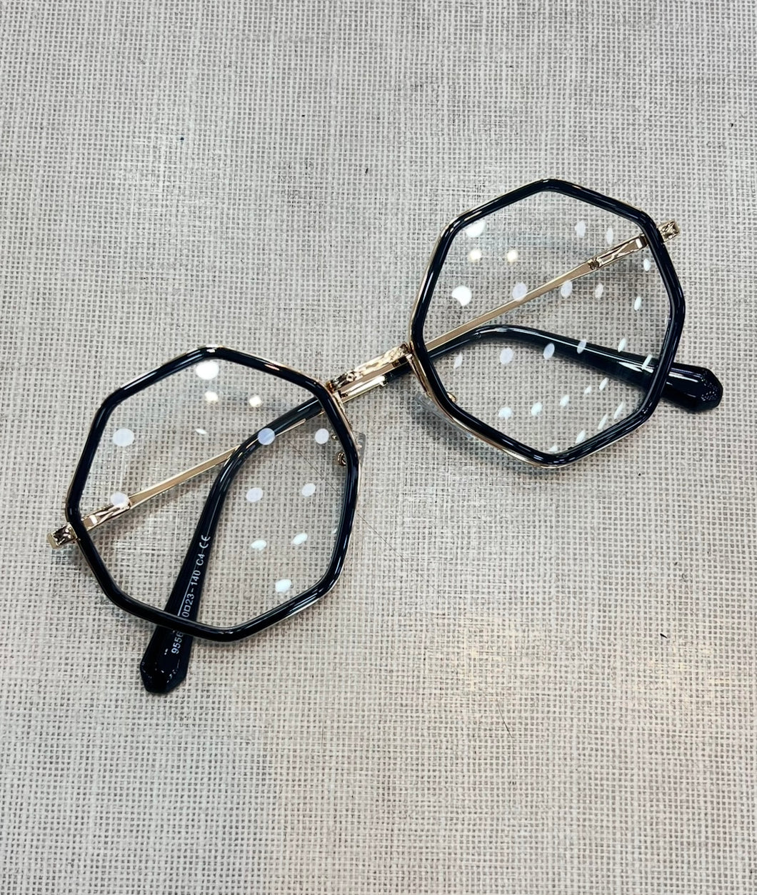 Armacao de grau Hexagonal Classico Preta e Dourada