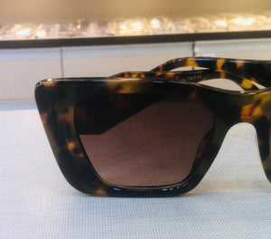 Oculos de sol katrine Brown Quadrado marrom Tartaruga
