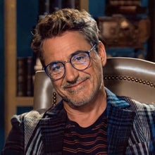 Carregar imagem no visualizador da galeria, Óculos Masculino Azul Redondo Homem de Sucesso