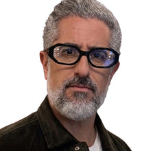 Carregar imagem no visualizador da galeria, Oculos Preto Presença Forte Masculino Haste Grossa