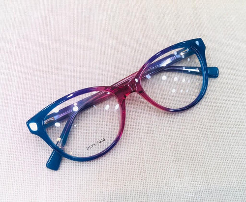 Armacao Redonda Retro Vermelho e Azul Modelo Marseli