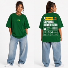 Carregar imagem no visualizador da galeria, Camiseta Oversized - Rótulo de Torcedor