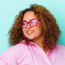 Carregar imagem no visualizador da galeria, Oculos Rosa Shock Gatinha Pink Juju Salimeni
