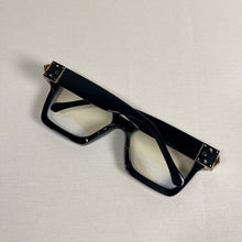Carregar imagem no visualizador da galeria, Oculos armação de grau Preto Grande Quadrado Milionare