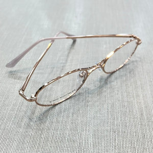 Oculos Virginia Rose Gold Metal Oval Pequeno