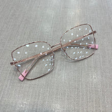 Carregar imagem no visualizador da galeria, Oculos de grau feminino dourado quadrado grande metal