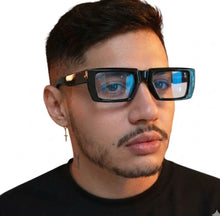 Carregar imagem no visualizador da galeria, Armação De Grau Masculino Preto Design Moderno Grande