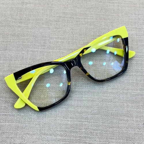 Armacao Latyfa Verde limao Tartaruga Acetato