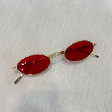 Carregar imagem no visualizador da galeria, Oculos Rita Lee Vermelho Oval Metal