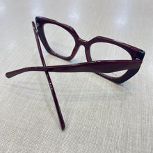 Carregar imagem no visualizador da galeria, Óculos De Grau gatinho Vermelho Bordo em Acetato