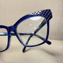 Carregar imagem no visualizador da galeria, Armação Azul Translúcida Quadrada Grande Acetato