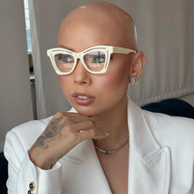 Carregar imagem no visualizador da galeria, Oculos Branco Raro Acetato Tamanho Médio