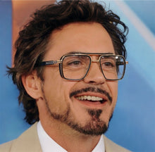 Carregar imagem no visualizador da galeria, Oculos de grau Masculino Tony Stark Preto e Dourado