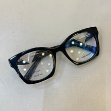 Carregar imagem no visualizador da galeria, Oculos Geométrico Grande Moderno Preto Acetato