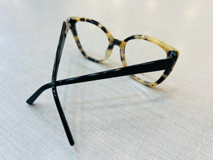 óculos Armação Animal Print Grande Acetato