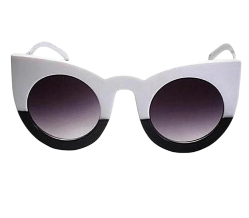 Óculos De Sol Gatinho lindo Feminino preto e branco - OFSGATBO1