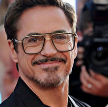 Carregar imagem no visualizador da galeria, Oculos de grau Masculino Tony Stark Preto e Dourado