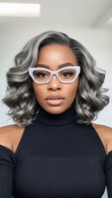 Carregar imagem no visualizador da galeria, Oculos Grande Branco Gelo Acetato Puro Charme