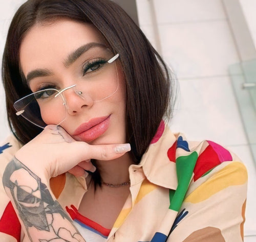 Armação de Grau Sem Aro Armação Gatinha Grande Balgriff